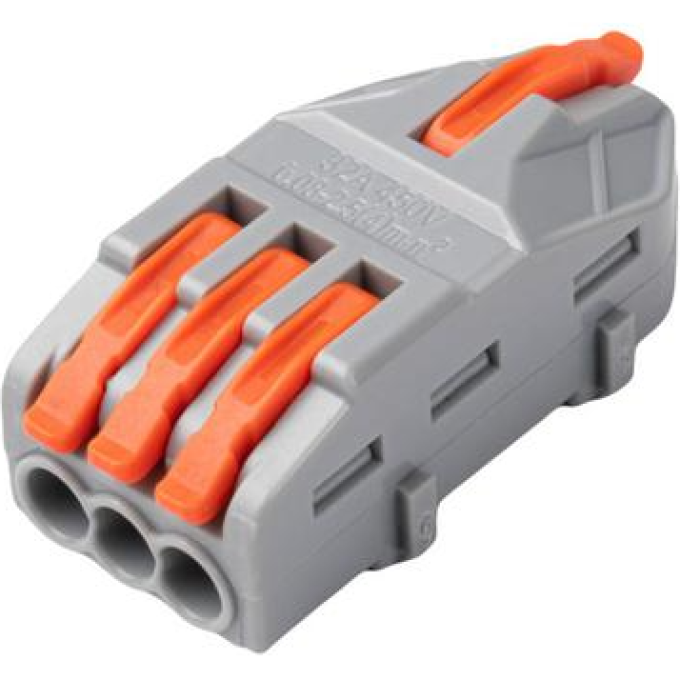 Клемма монтажная JAZZWAY 5073746 СМК PTC-1P 4213 BL/3 450В 32А 0,08-2,5(4,0)кв.мм